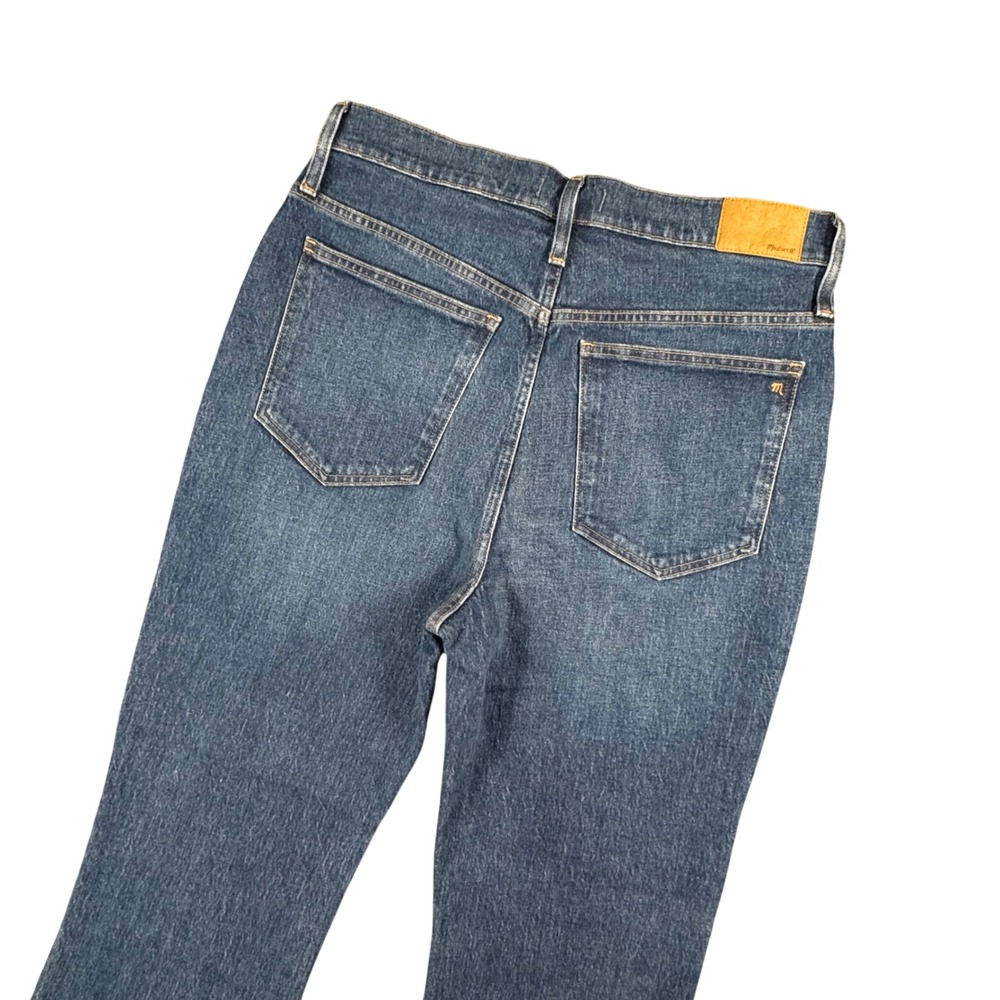Madewell Perfect Vintage Flare Crop Jeans Women's 31T (33X30) Button Fly‎ Dark